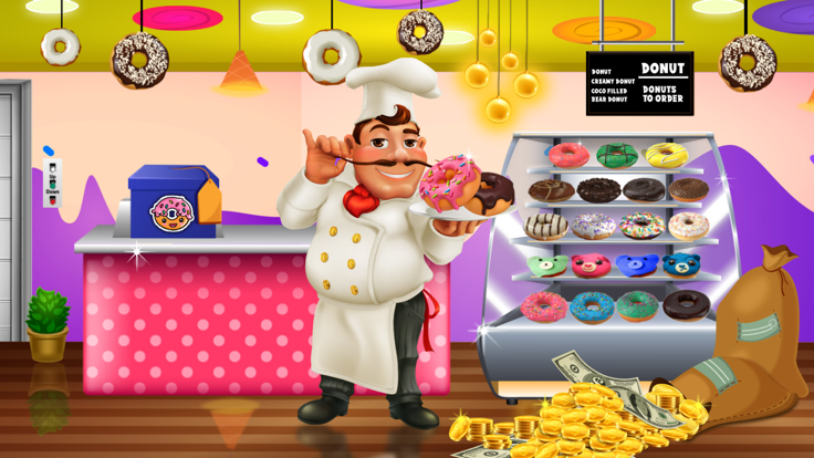 甜甜圈工厂烹饪截图3